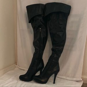 Black Thigh high boots